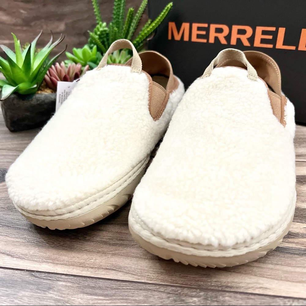 NIB Merrell Hut Moc Cozy Slip On Shoes Smore - Picture 3 of 12